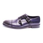 Wingtip Captoe Double Monk // Dark Blue (Euro: 41)