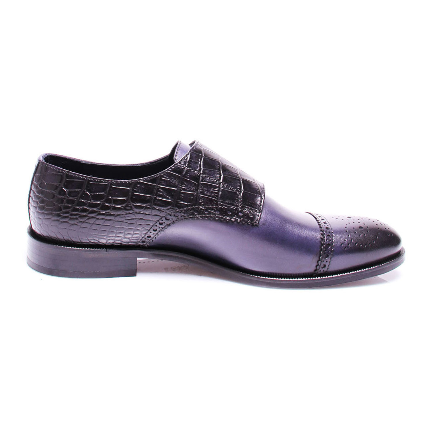 Wingtip Captoe Double Monk // Dark Blue (Euro: 39) - Reprise - Touch of ...