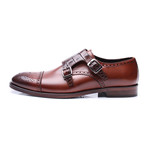 Wingtip Captoe Double Monk // Tobacco (Euro: 43)