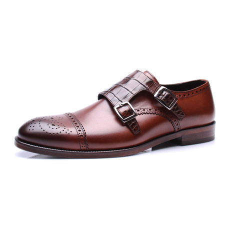 Wingtip Captoe Double Monk // Tobacco (Euro: 39)