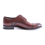 Matte Wingtip Captoe Derby // Brown (Euro: 42)