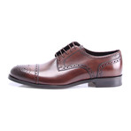 Matte Wingtip Captoe Derby // Brown (Euro: 42)