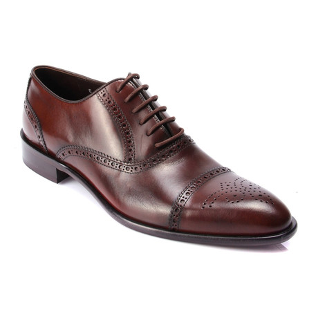 Wingtip Captoe Derby // Brown (Euro: 39)