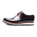 Sport Medallion Wing-Tip Derby // Bordeaux + Black (Euro: 45)