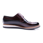 Sport Medallion Wing-Tip Derby // Bordeaux + Black (Euro: 45)