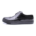 Wingtip Lace-Up Sneaker // Black (Euro: 39)