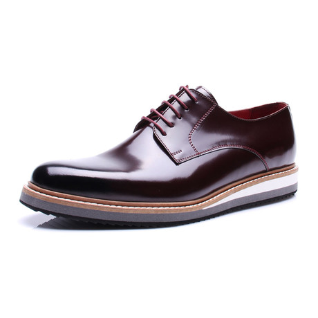 Lace-Up Sneaker Derby // Bordeaux (Euro: 39)