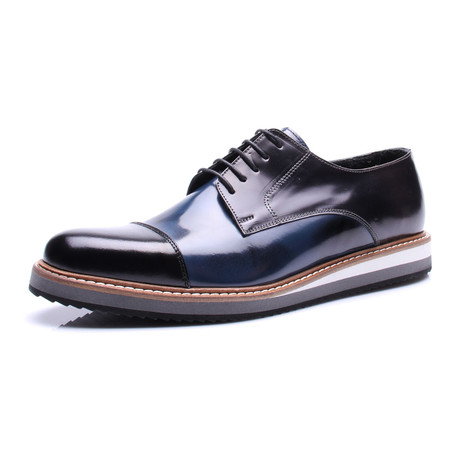 Cap Toe Sneaker Derby // Black (Euro: 39)