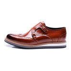 Wingtip Double Monk Sneaker // Tobacco (Euro: 43)