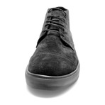 Suede Lace-Up Sneaker Boot // Black (Euro: 42)