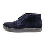 Suede Lace-Up Sneaker Boot // Dark Blue (Euro: 41)