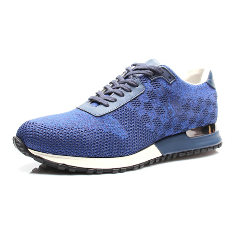 Mixed Texture Sneaker // Dark Blue (Euro: 39)