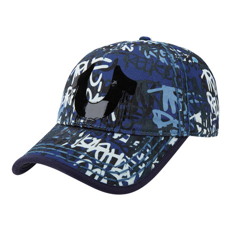 Gel Print Ball Cap // Navy