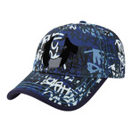 Gel Print Ball Cap // Navy