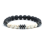 Pearl Beads Bracelet // Black + White