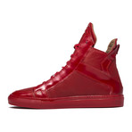 Zeus Patent Leather Sneaker // Red (Euro: 39)