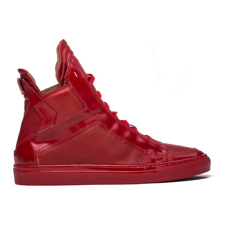 Zeus Patent Leather Sneaker // Red (Euro: 39)