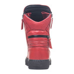 Giove High-Top Sneaker // Red + Black Rock (Euro: 43)