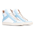 Zeus Sneaker // White + Baby Blue + Light Cream (Euro: 41)