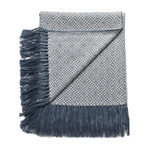 Alpaca Blend Throw // Pacific Blue