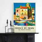 France By Train (30"W x 24"H x 1.5"D)