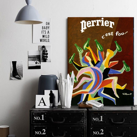 Perrier C'est Fou (30"W x 24"H x 1.5"D)