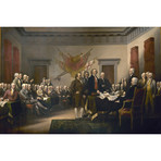 Signing of The Declaration of Independence // John Trumbull // 1816 (26"W x 18"H x .75"D)