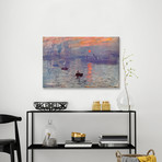 Sunrise Impression by Claude Monet (12"H x 18"W x 1.5"D)