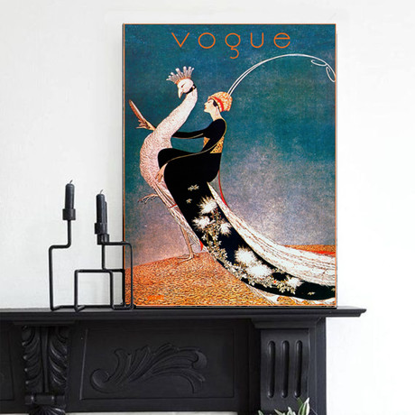 Vogue // Ride The Peacock (30"W x 24"H x 1.5"D)