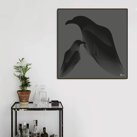 Crows (16"W x 16"H x 1.5"D)