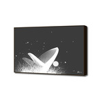 Whale // Black + White (20"W x 16"H x 1.5"D)