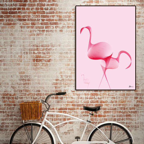 Flamingos (16"W x 20"H x 1.5"D)