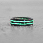 Teal Saturn Ring (Size 7)