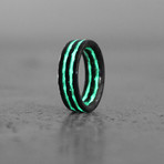 Teal Saturn Ring (Size 9.5)