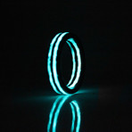 Teal Saturn Ring (Size 9.5)