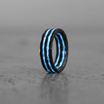 Blue Saturn Ring (Size 7)