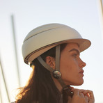 Fuga Helmet + Reflective Visor // White (Small // 21.2-22 in.)