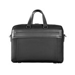 Nylon + Leather Business Case (Gray)