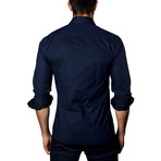 Jared Lang // Casual Button-Up // Navy (2XL)