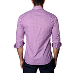 Jared Lang // Plaid Casual Button-Up // Dark Purple (2XL)