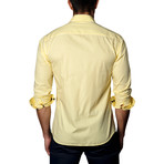 Plaid Casual Button-Up // Yellow (XL)