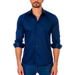 Woven Button-Up // Dark Navy (XL)