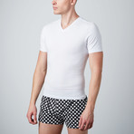 Cotton Compression Shirt // White (XL)