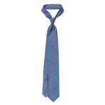 Artisan Silk Tie // Blue + Rose