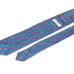 Artisan Silk Tie // Blue + Rose