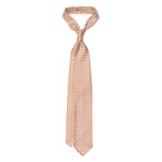 Artisan Silk Tie // Beige + Red