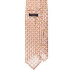 Artisan Silk Tie // Beige + Red