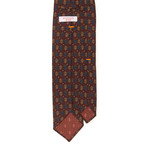 Artisan Silk Tie // Burgundy + Blue + Orange