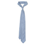 Herringbone Cashmere Tie // Light Blue