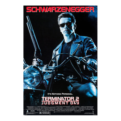 Terminator 2: Judgment Day Original One Sheet Movie Poster // 1991